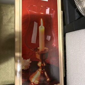 vintage candle holder/ stick in original box